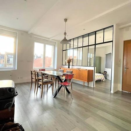 Superbe Loft 100M2 Proche Cathedrale Avec Parking Apartment Reims Luaran gambar
