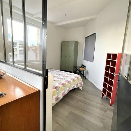 Superbe Loft 100M2 Proche Cathedrale Avec Parking Apartment Reims Luaran gambar